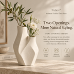 Orelqiva™ Solenne Folded Duo Vase