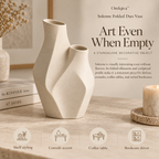 Orelqiva™ Solenne Folded Duo Vase