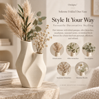 Orelqiva™ Solenne Folded Duo Vase
