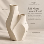 Orelqiva™ Solenne Folded Duo Vase