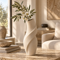 Orelqiva™ Mirevane Ribbon Fold Vase