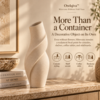 Orelqiva™ Mirevane Ribbon Fold Vase