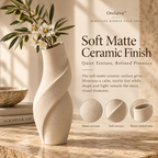 Orelqiva™ Mirevane Ribbon Fold Vase