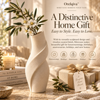 Orelqiva™ Mirevane Ribbon Fold Vase