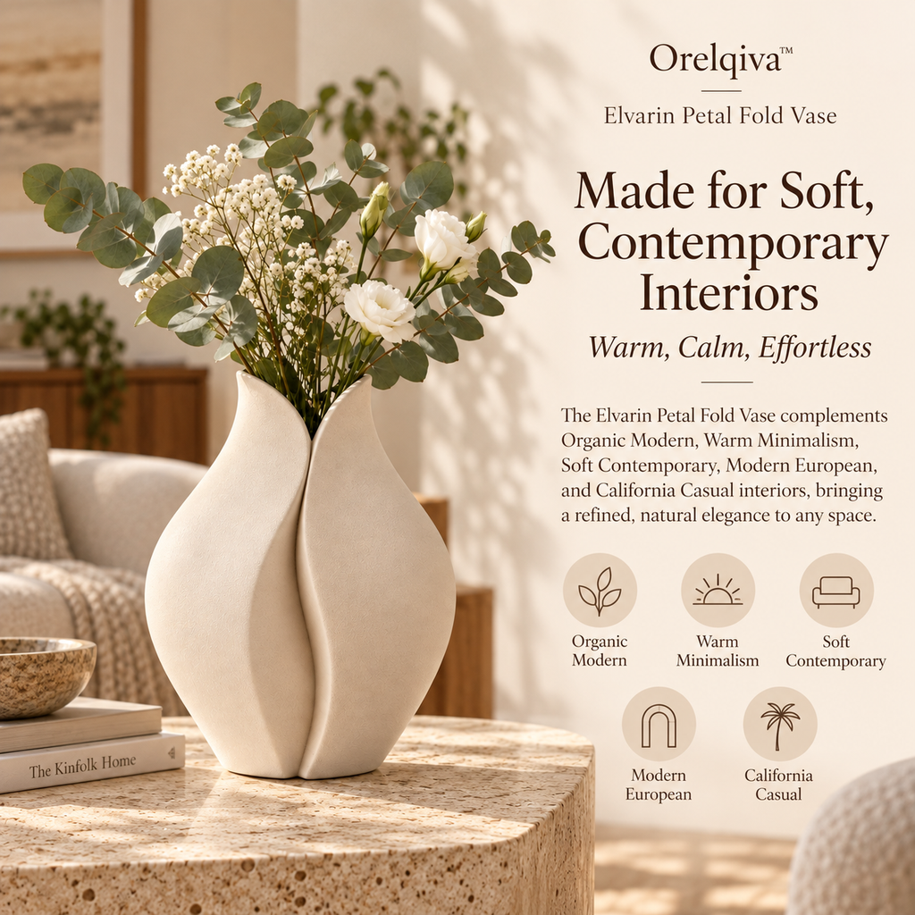 Orelqiva™ Elvarin Petal Fold Vase