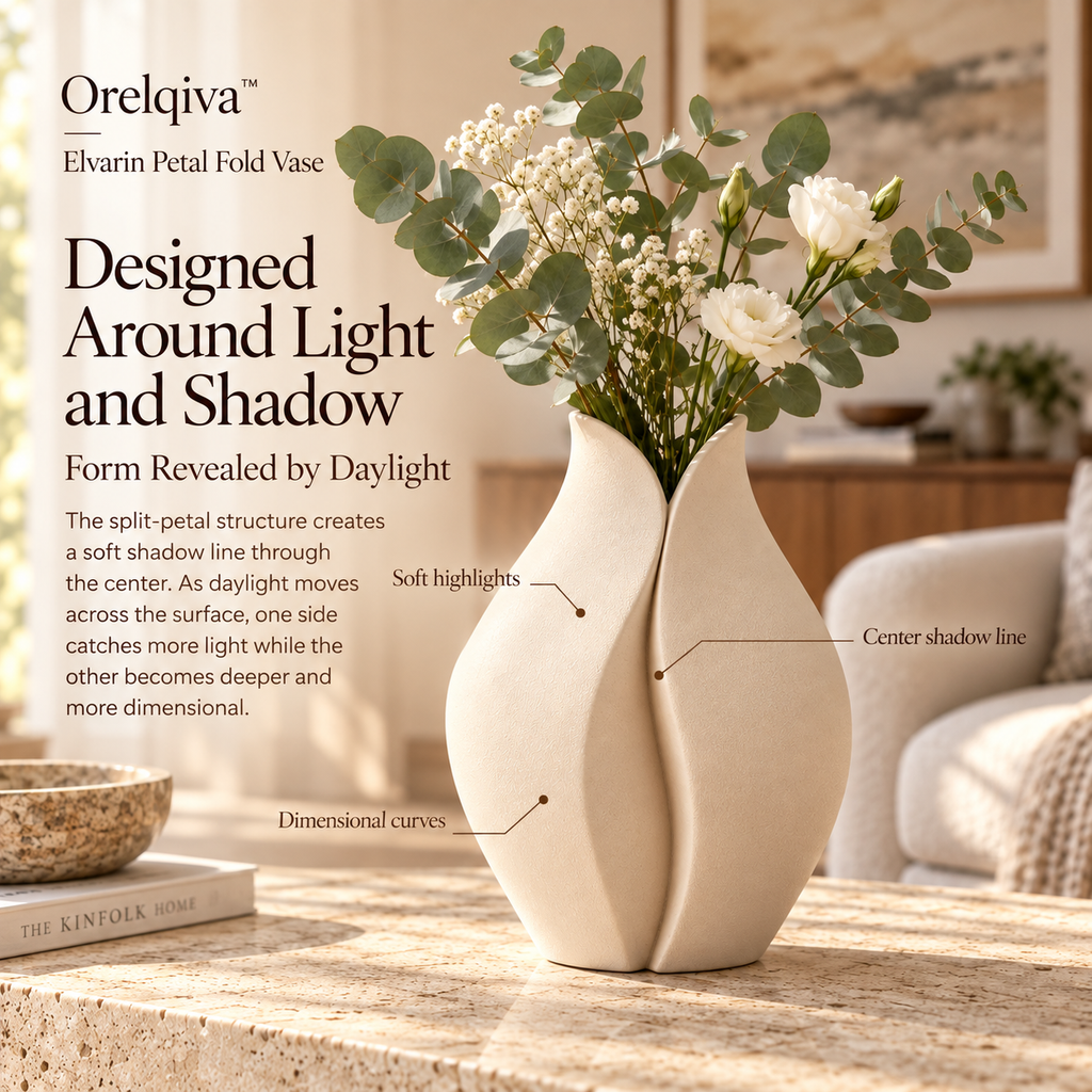 Orelqiva™ Elvarin Petal Fold Vase