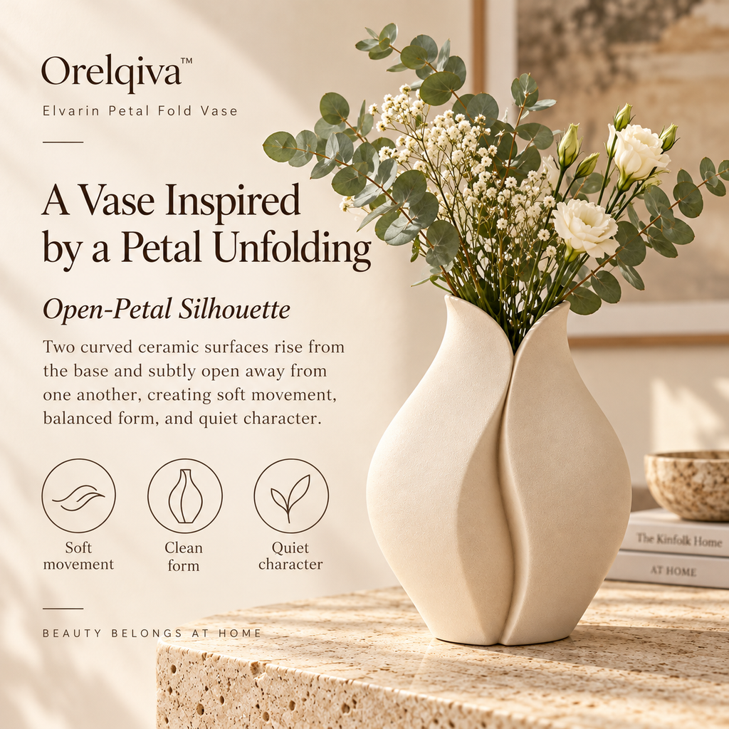 Orelqiva™ Elvarin Petal Fold Vase