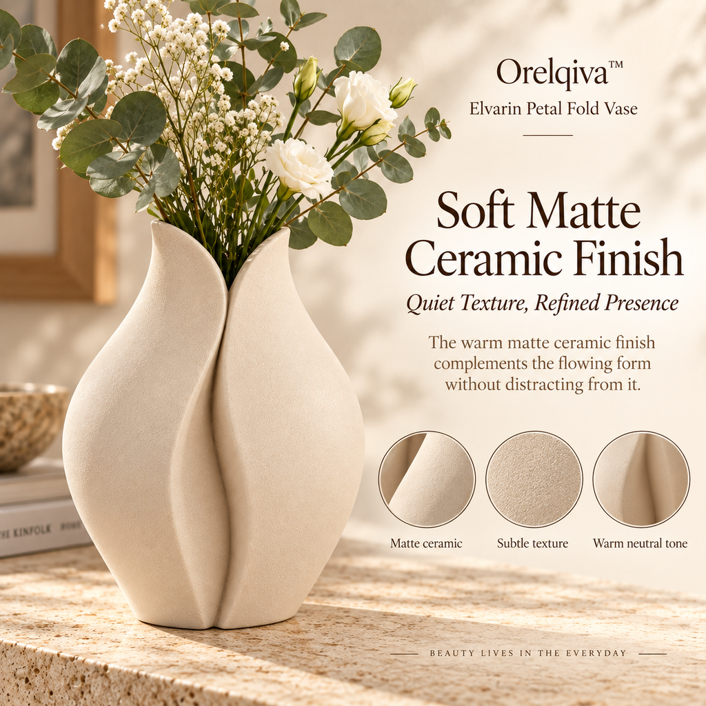 Orelqiva™ Elvarin Petal Fold Vase