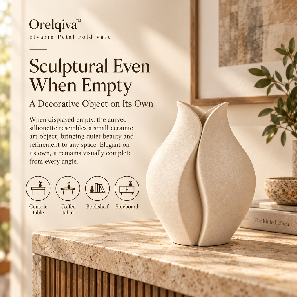 Orelqiva™ Elvarin Petal Fold Vase