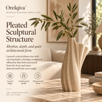 Orelqiva™ Nivelle Pleated Crest Vase