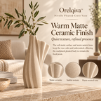 Orelqiva™ Nivelle Pleated Crest Vase