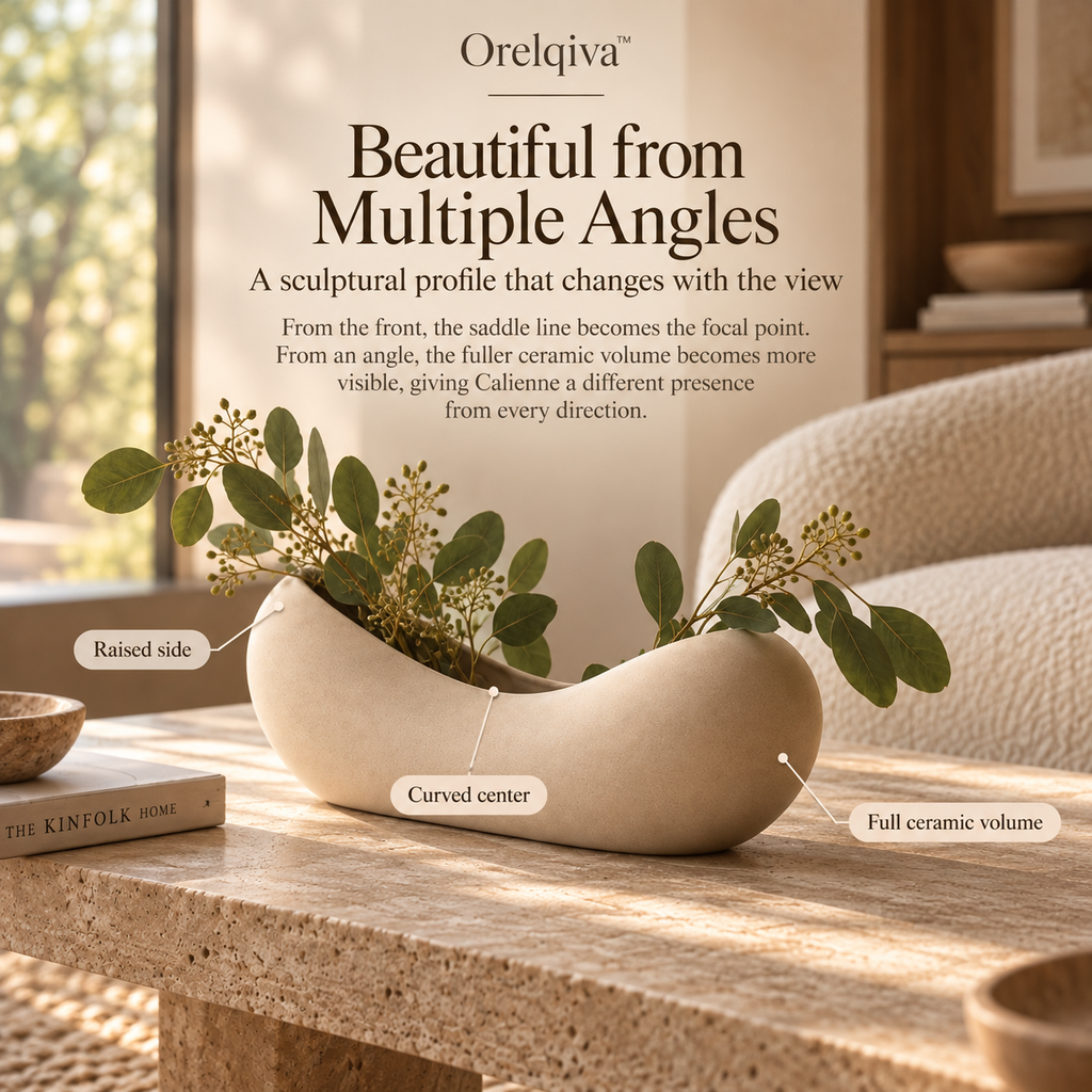 Orelqiva™ Calienne Saddle Curve Vase