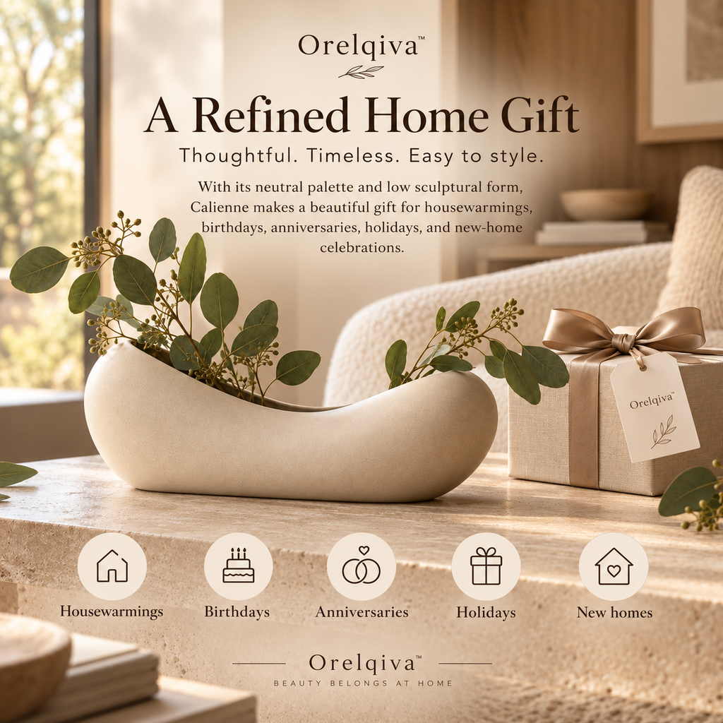 Orelqiva™ Calienne Saddle Curve Vase