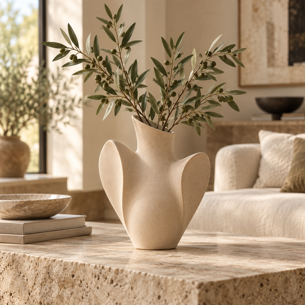 Orelqiva™ Virelia Winged Contour Vase