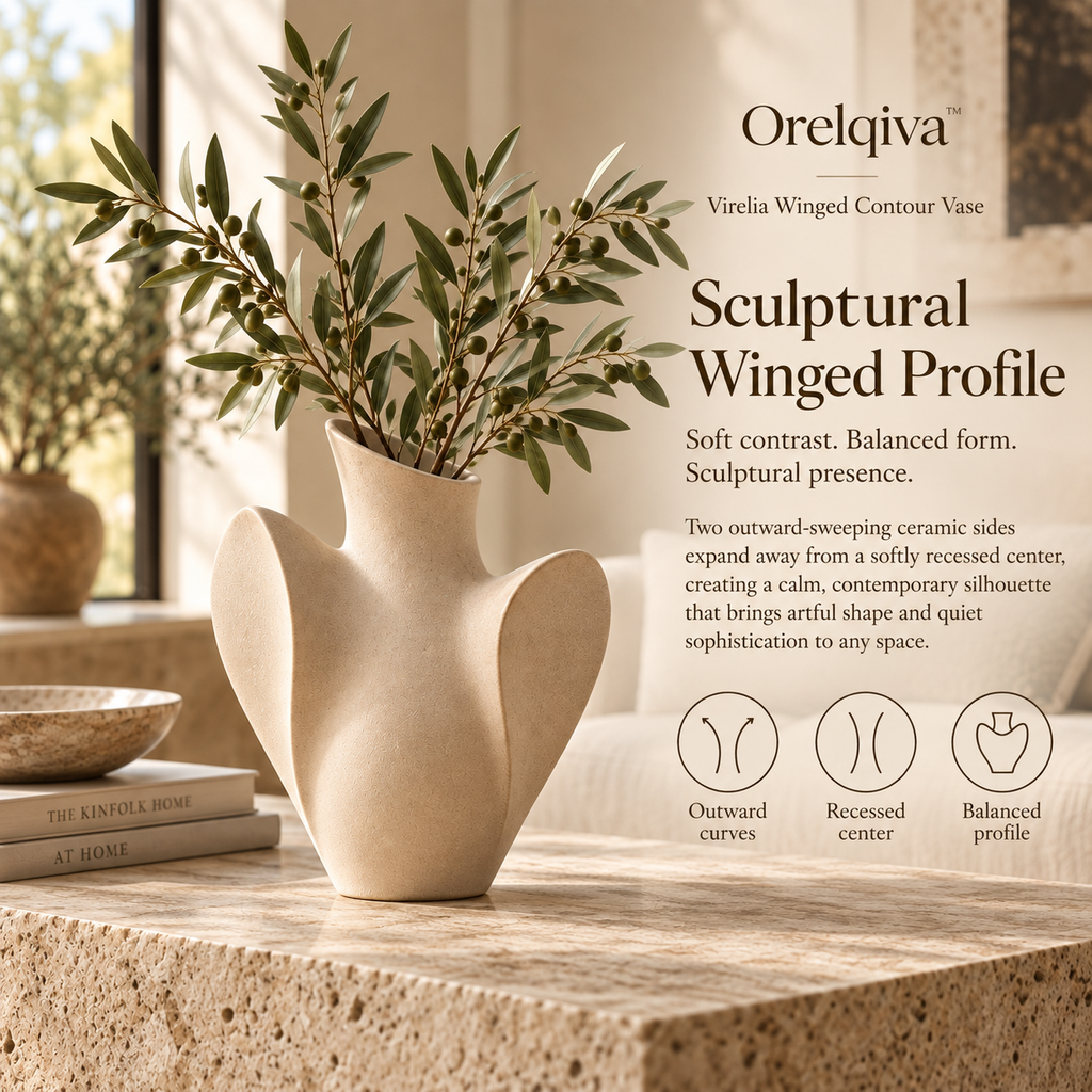 Orelqiva™ Virelia Winged Contour Vase
