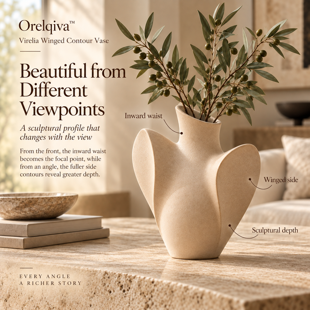 Orelqiva™ Virelia Winged Contour Vase