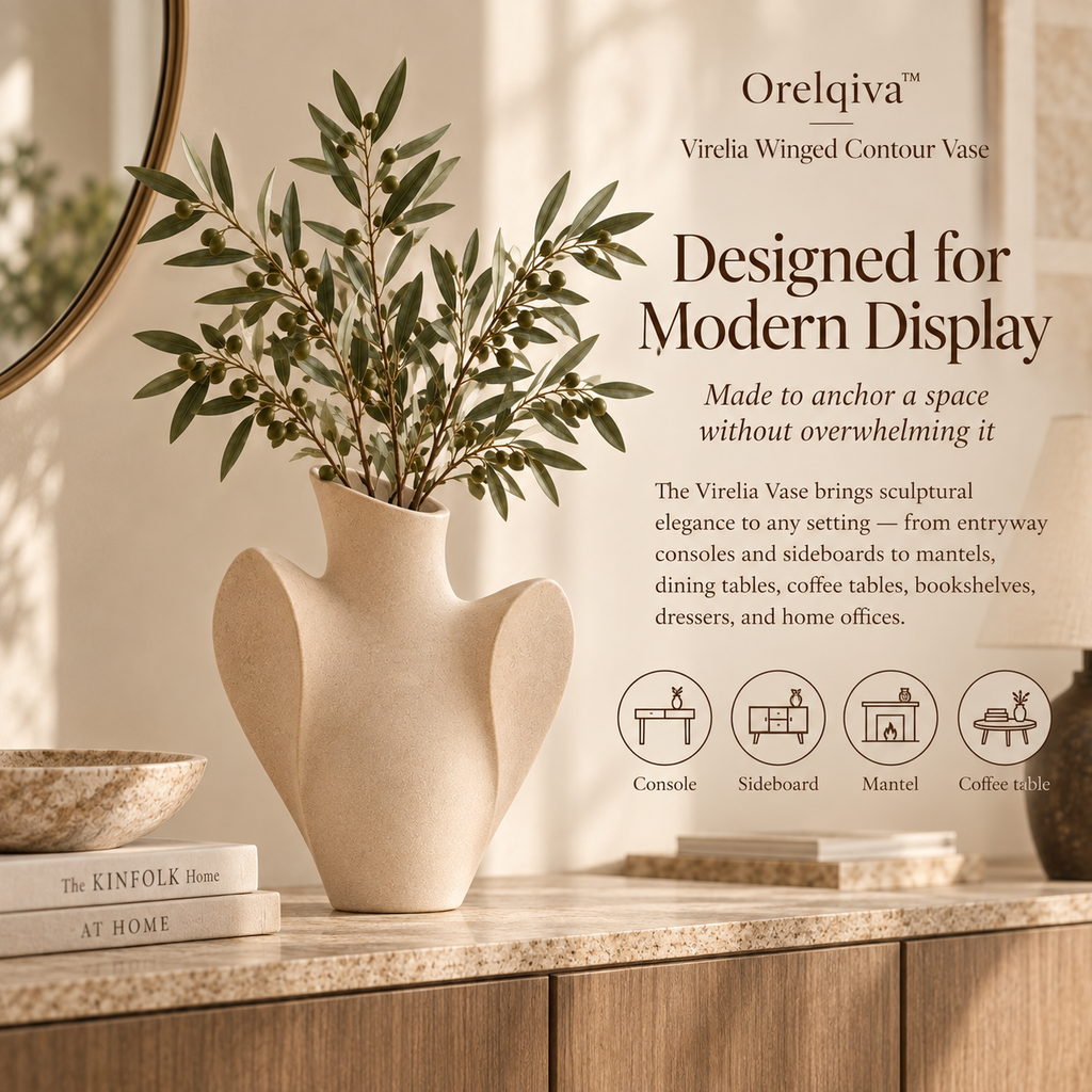 Orelqiva™ Virelia Winged Contour Vase
