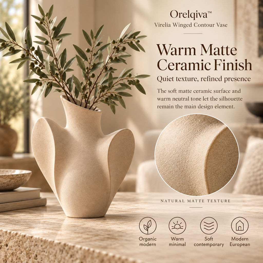 Orelqiva™ Virelia Winged Contour Vase