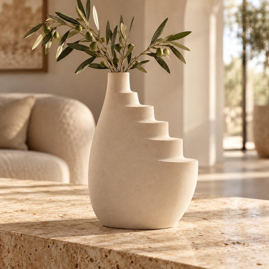 Orelqiva™ Tavelle Terraced Edge Vase