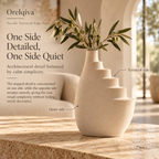 Orelqiva™ Tavelle Terraced Edge Vase