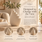Orelqiva™ Tavelle Terraced Edge Vase