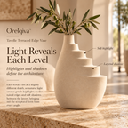 Orelqiva™ Tavelle Terraced Edge Vase