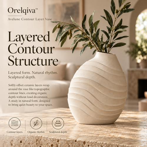 Orelqiva™ Avelune Contour Layer Vase