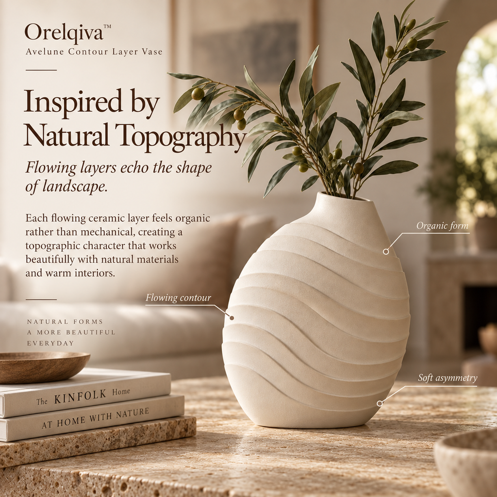 Orelqiva™ Avelune Contour Layer Vase