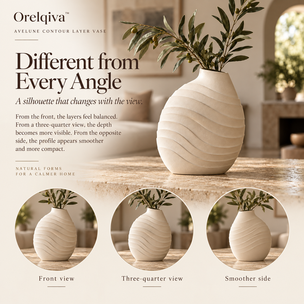 Orelqiva™ Avelune Contour Layer Vase