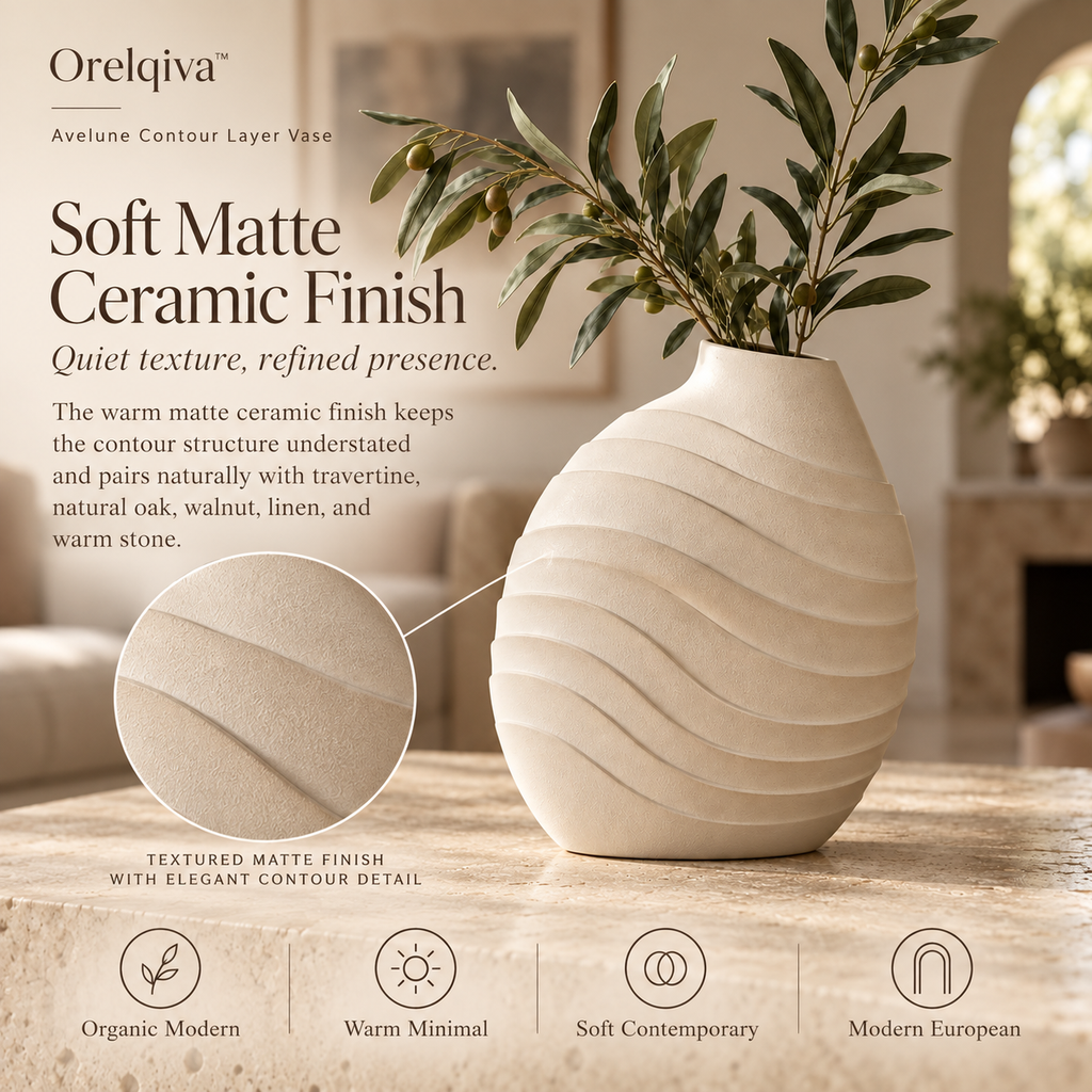Orelqiva™ Avelune Contour Layer Vase