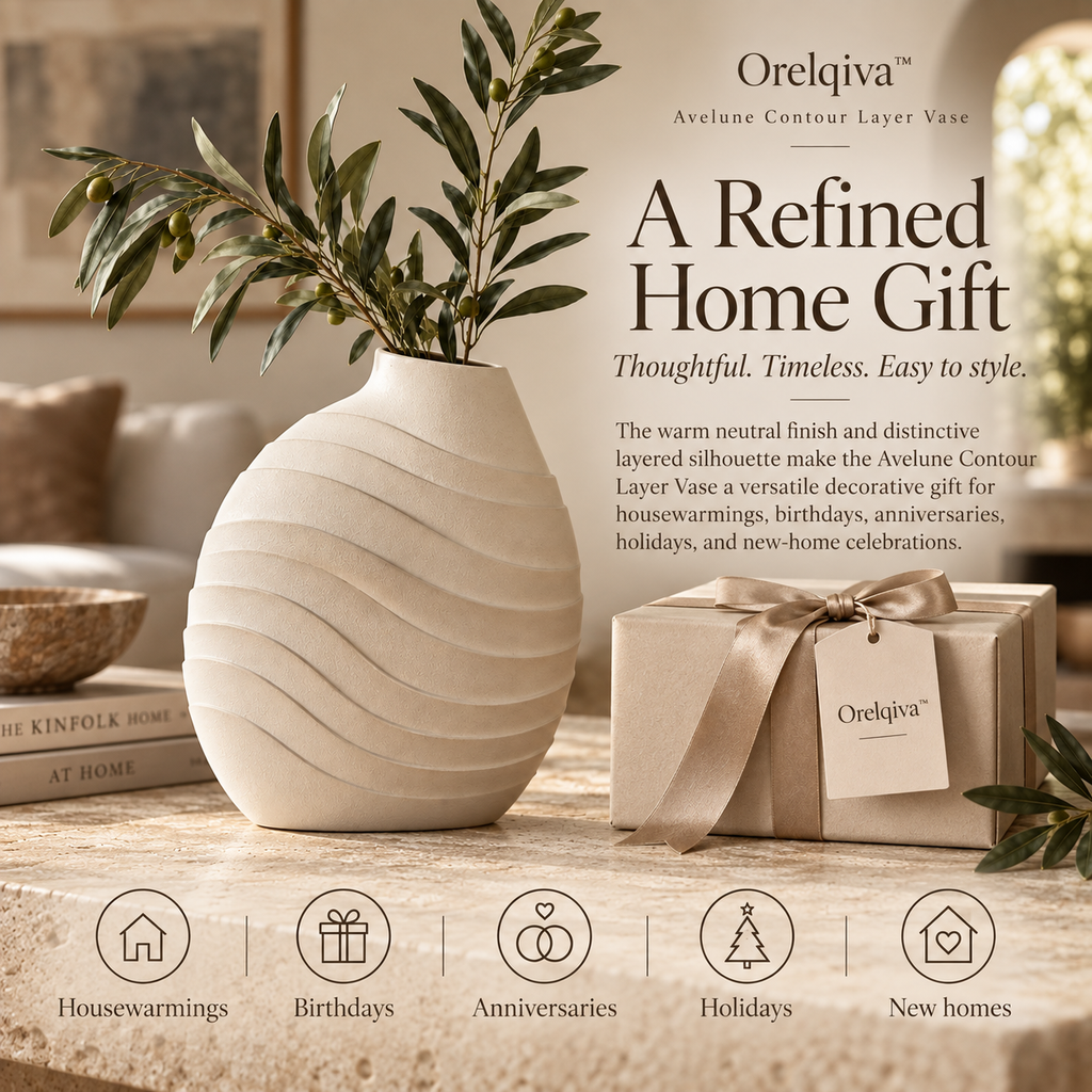 Orelqiva™ Avelune Contour Layer Vase