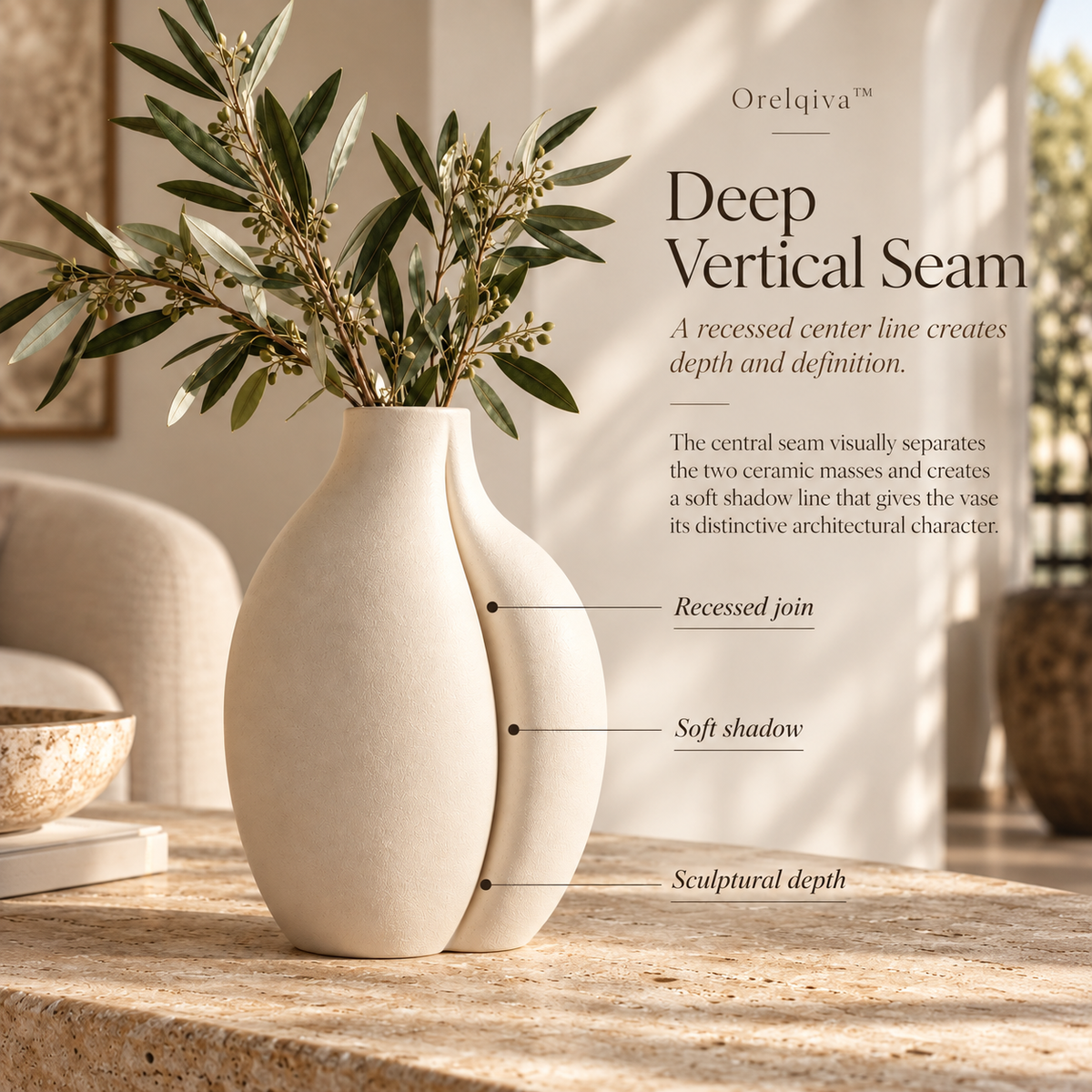 Orelqiva™ Elvessa Interlock Seam Vase