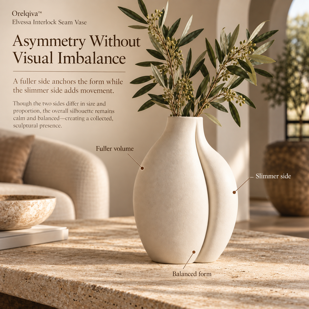 Orelqiva™ Elvessa Interlock Seam Vase