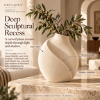 Orelqiva™ Marielle Carved Plane Vase