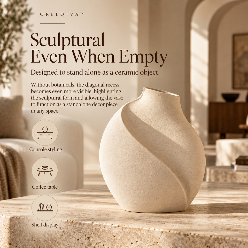 Orelqiva™ Marielle Carved Plane Vase