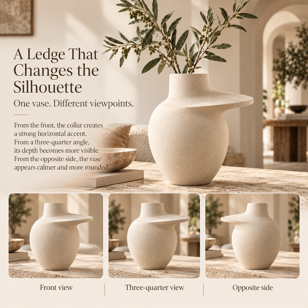 Orelqiva™ Celvane Cantilever Collar Vase