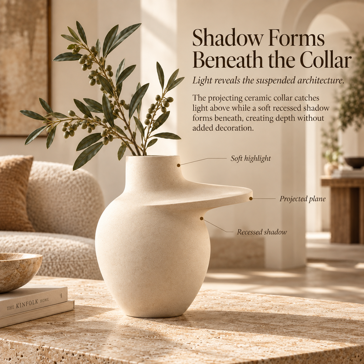 Orelqiva™ Celvane Cantilever Collar Vase