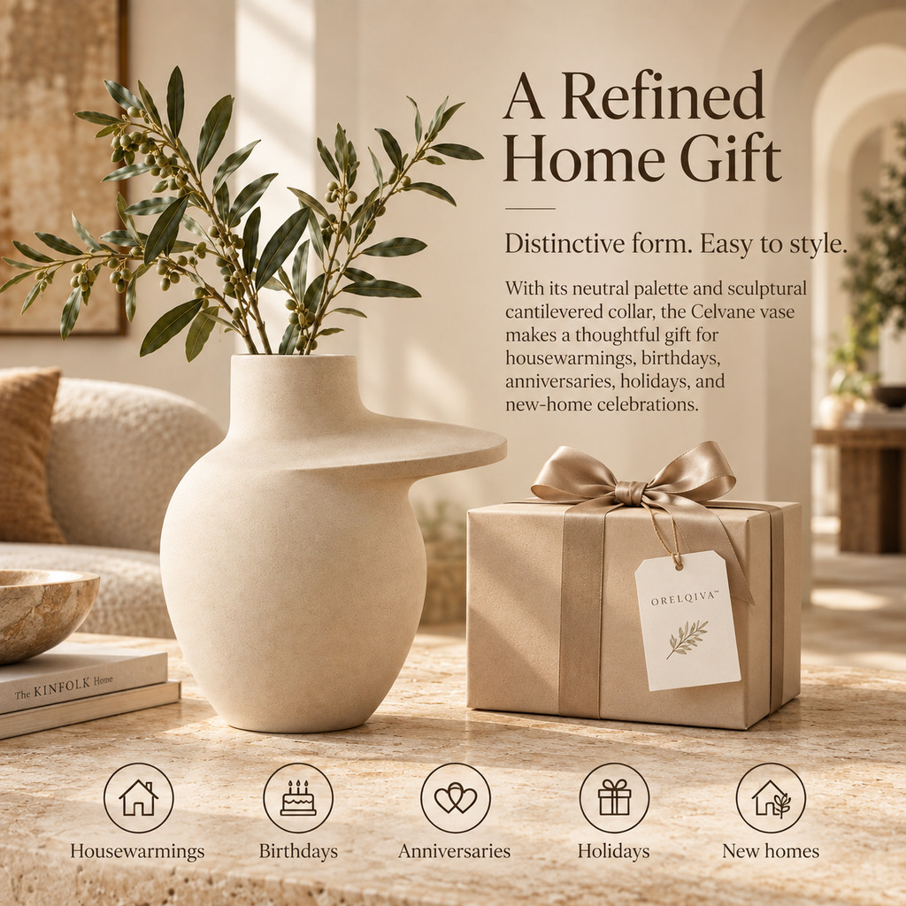Orelqiva™ Celvane Cantilever Collar Vase