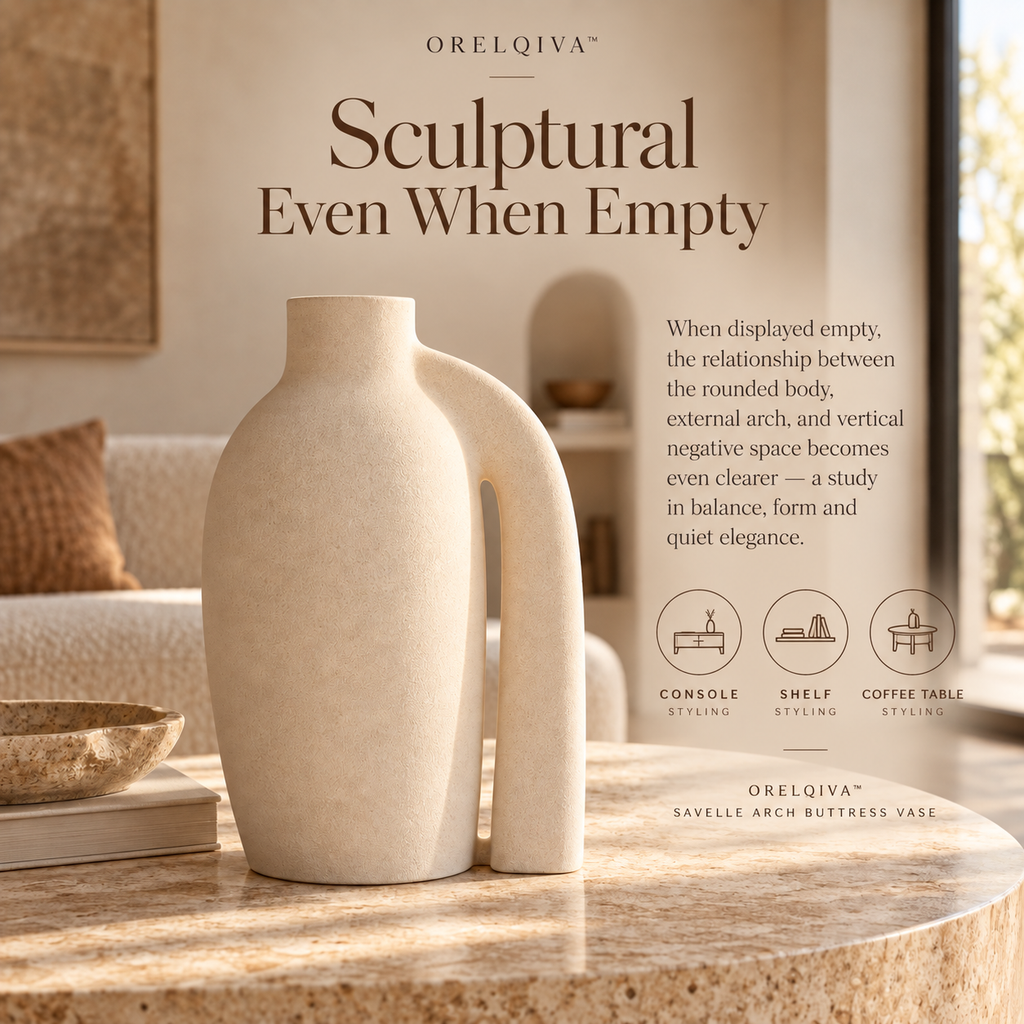 Orelqiva™ Savelle Arch Buttress Vase