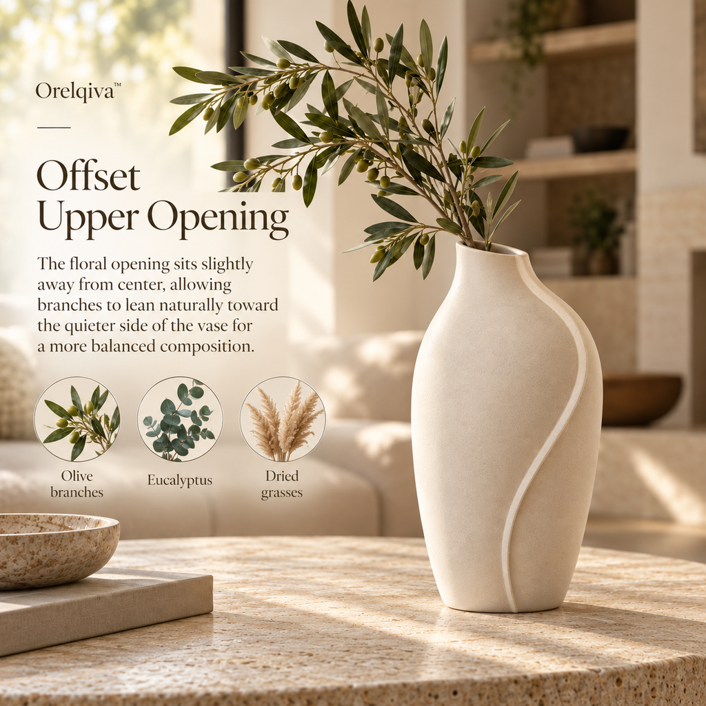 Orelqiva™ Valenne Arc Fin Vase
