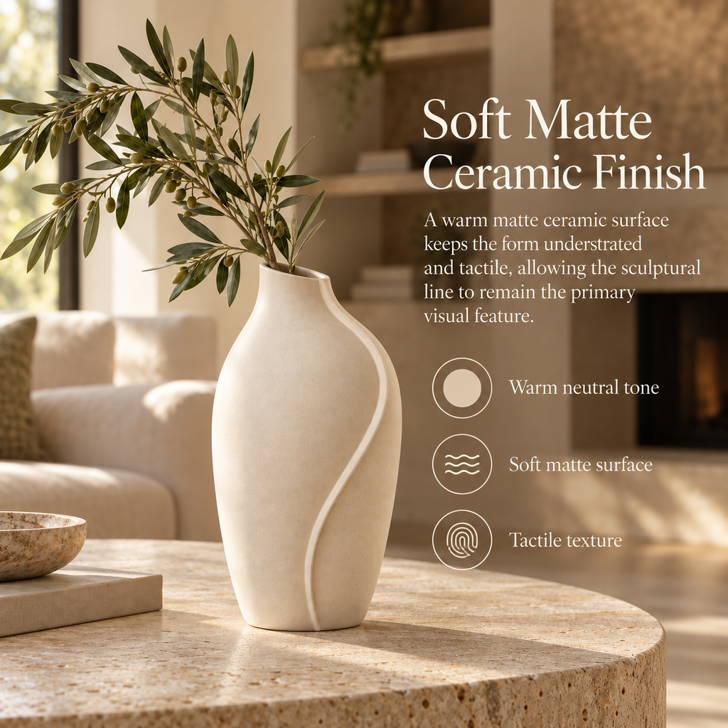 Orelqiva™ Valenne Arc Fin Vase