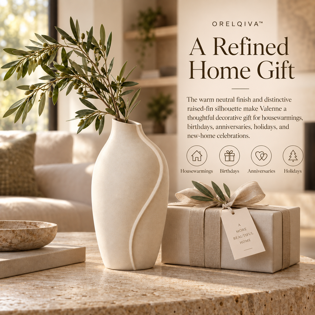 Orelqiva™ Valenne Arc Fin Vase